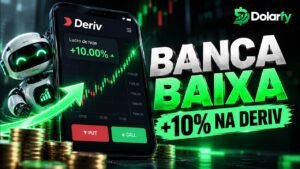 Alavancando banca baixa com robô na Deriv