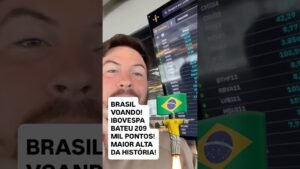 BOLSA OFICIALMENTE EM 209 MIL PONTOS! MUDANÇA DE GOVERNO FAZ BOLSA EXPLODIR!
