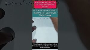 Derivatives of Derivatives?! Higher Order Derivatives Made Easy 🧠 (TAGALOG/FILIPINO EXPLANATION)