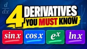 Derivatives of sin x, cos x, eˣ  and  ln x