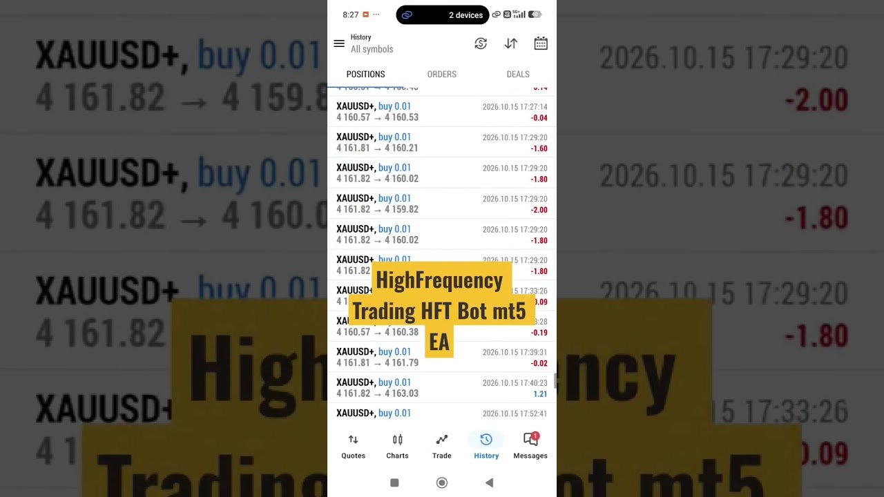 HighFrequency HFT Trading Bot #hftrobot #highfrequencytrading #algotrading #robotrading #tradingbot