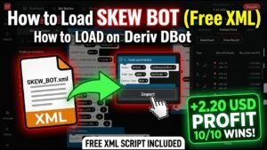 How to Load SKEW BOT on Deriv DBot (Free XML)