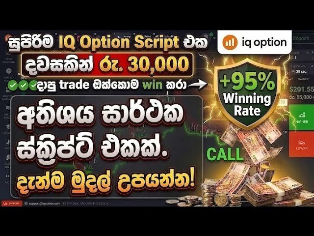 IQ Option කරලා දවසට රු.30,000ක් හොයන හැටි | IQ Option Sinhala | Trading Sinhala