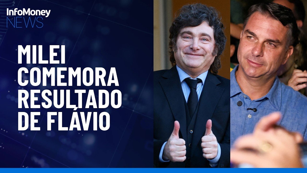 Milei parabeniza Flávio e vê aproximação entre Brasil e Argentina | InfoMoney News