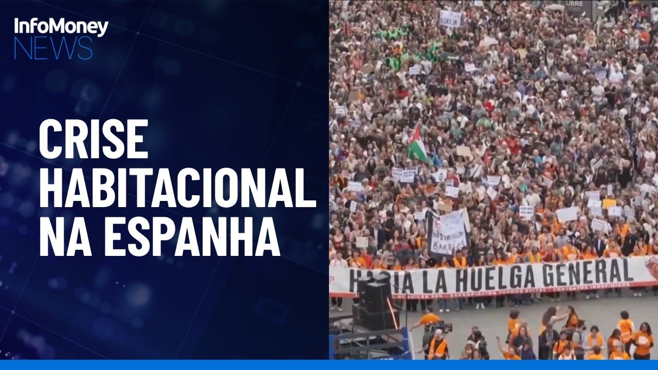 Milhares protestam na Espanha contra crise habitacional após rejeição de medidas | InfoMoney News