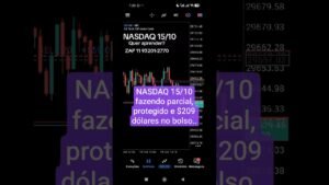 NASDAQ 15/10fazendo parcial $209 dólares no bolso..#DayTrade #nasdaq #us100 #salaaovivo #daytrading