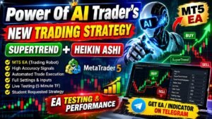 New SuperTrend + Heikin Ashi MT5 Trading Robo | Strategy-Based EA + Indicator | Power Of AI Trader’s