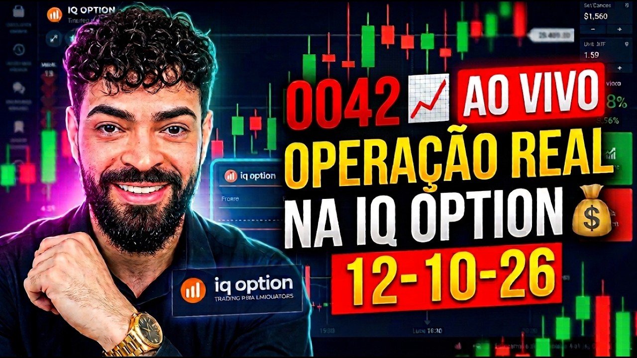 V-0042 📈 AO VIVO OPERAÇÃO REAL NA IQ OPTION 💰